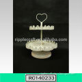 Beautiful Wrought Iron Cake Holder with Pure White Color